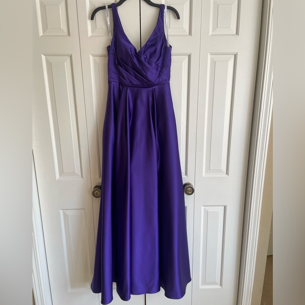 David's Bridal Rich Purple Dress
